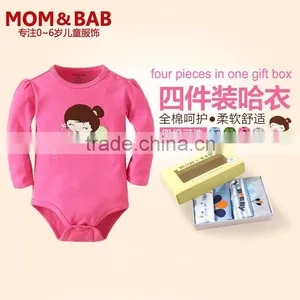 2014 Long Sleeve Baby Romper Set In-stock Children Clothing Manufacturer in China Customized Clothing thumbnail-1