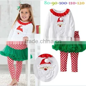 Wholesale Children Christmas Boutique Clothing Lovely and Cute Baby Chirstmas Tree Clothes New Year Clothing thumbnail-3