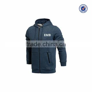 New Design Men Custom Casual Zip Up Sports Wear Custom Embroidered Hoodies thumbnail-2
