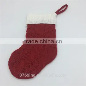 Knitting Christmas Sock For Festival Biger Christmas Knitting Sock thumbnail-5