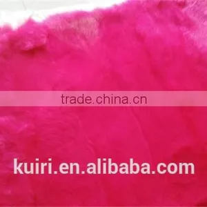 Daying Origin Rabbit Fur Plate Real Rabbit Pelt Plates Dyed Colors Rabbit Fur Skin Plates thumbnail-3