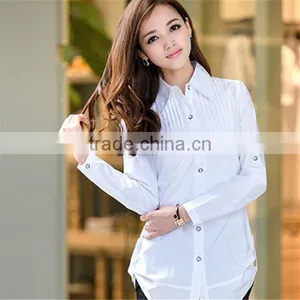 Fashion Solid Color Single - Breasted Women's Shirt thumbnail-1
