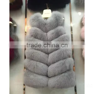 2015 Fashion Color Fox Fur Vest Wholesale Fur Clothing Fur Coat for Women thumbnail-5