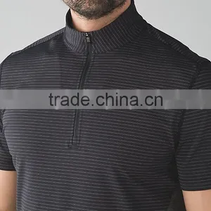 Classical Solid Color Contrast Piping 1/4 Zipped Pullover Sport Sweatshirt thumbnail-4