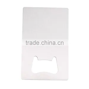 Hot Search 1 Piece Free Shipping Wallet Size Stainless Steel Credit Card Bottle Opener Business Card Beer Openers thumbnail-3