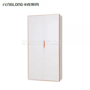 Knock Down Structure Steel/metal Swing 2 Door Filing Cabinet With 4 Shelves Inside thumbnail-1