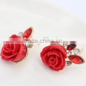 Retro Rose Flower Alloy Lady Sut Earring thumbnail-4