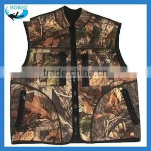 3mm Neoprene Camo Jacket Hunting Jacket Fishing Jacket With Bags thumbnail-1