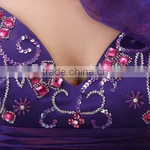 A-Line Princess Mini Jersey Cocktail Party Homecoming Prom Dress Organza Spaghetti Strap Beaded Prom Party Dress thumbnail-6