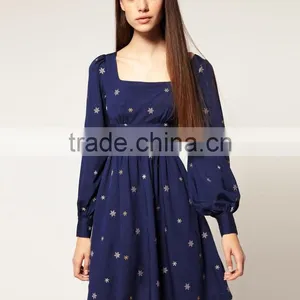 Beautiful Printed Casual Women Dress Short Summer Dress Girls Beach Dress Chiffon Printed Dress Floral Dress Cotton Belt Skirts thumbnail-3