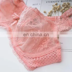 New Europe and Sexy Lace Thin Cup Bra Set Underwear Women Bra thumbnail-3