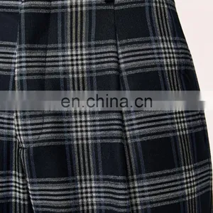Most Fashionable In 2017 Wholesale Men Casual Checked Wide Leg Trousers thumbnail-5