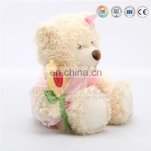 Valentines Soft Love Teddy Bears Wholesale With Flower thumbnail-2