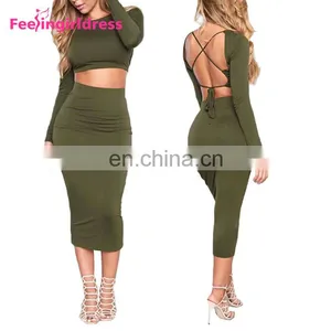 Indian Fashion Long Sleeve Bandage Sexy Bodycon Party 2017 Women Dresses thumbnail-1