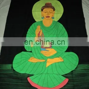 Hand Painted FLORECENT INDIAN GODS PRINTED WALL HANGINGS thumbnail-2