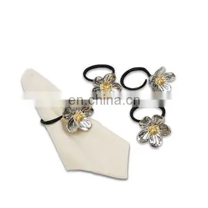 Fashion Gold Flower Napkin Rings thumbnail-1