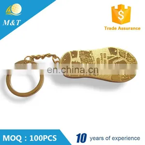 Custom Made Promotion Gifts Footprint Shaped Metal Keychain thumbnail-5