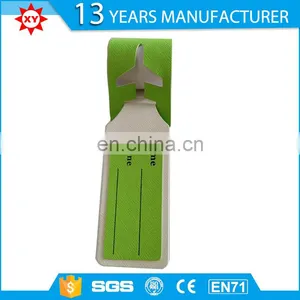 2-Pack Neon Leather Luggage Tag, Green, One Size,funny Luggage Tag thumbnail-1