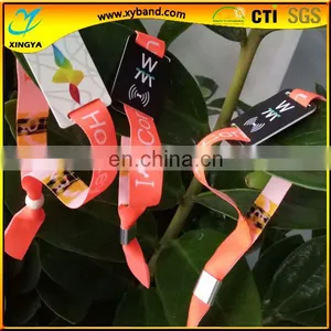 Custom Woven Polyester Uhf Rfid Wristband thumbnail-5