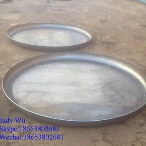 High Quality Flat Bottom Flange Dish Head in Carbon Steel thumbnail-2