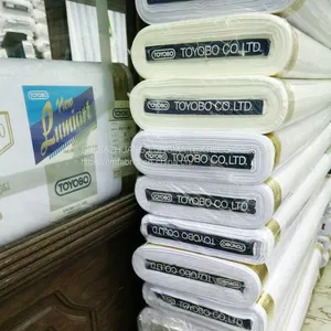 T/C 90/10 White Poplin Fabric 45x45 110x76 186TH for Shirt Lining China Supplier Double Folded Packing for African Market thumbnail-3