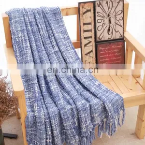Wholesale High Quality Soft Pink Throw Blanket With Tassels For Home thumbnail-1