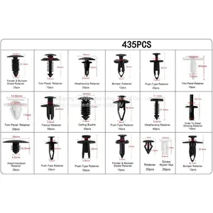 Automotive Plastic Fasteners Car Accessories, Interior Push Type Retainer Clips thumbnail-3