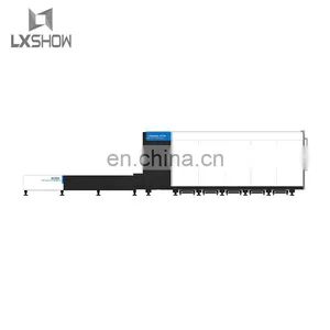 2021 LXSHOW Affordable 6kw 8kw 10kw Enclosed Fiber Laser Cutting Machine With Cover for Sale / 8000w 10000w Fiber Laser Cutter thumbnail-4
