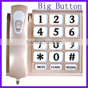 Big Button Telecommunication Big Captioning Corded Telephone thumbnail-1