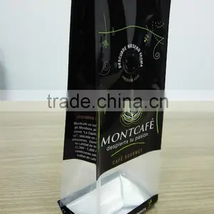 Side Gusset With Valve for 250g Coffee Bean/powder Packaging Bag With Clear Window thumbnail-2