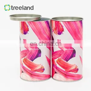 Custom Round Canister For Coffee Beans Food Grade Paper Can Packaging Degradable Cylinder Paper Tube thumbnail-3