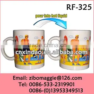 Wholesale 11oz Can Shape Ceramic Smile Face Designed Color Changing Mug & Magic Cup thumbnail-4