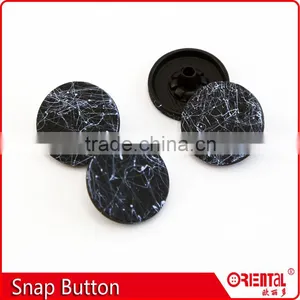 Metal Painted Black Navy Press Spring Jacket Snap Button thumbnail-3