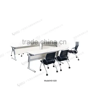 Round Aluminum Leg Office Table for Sale HD02D-L thumbnail-2