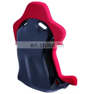 Red Knitted Fabric Bucket Seat for Universal Car Auto Parts Car Racing Fiberglass Seat thumbnail-4