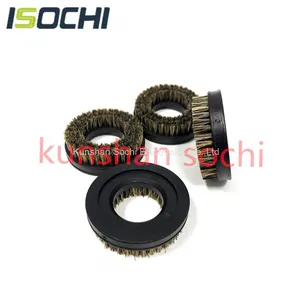 Round Bristle Wholesale 50mm Cleaning CNC PCB Pressure Foot Brush Black Plastics Handle for Taiwan Tongtai Router Machine thumbnail-1