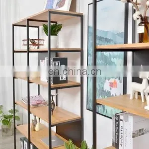 Customized Simple Wrought Iron Floor-Standing Multi-function Rack Creative Store Merchandise Display Shelf thumbnail-5