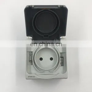 Afortec Hot Selling Black Wall Socket Covers Senior French Standard Socket Household and Hotel Wall Socket thumbnail-2