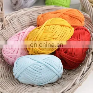 Yarn Handbag T-shirt Yarn Crochet Hand Knitting Cotton Spaghetti For Crochet thumbnail-5