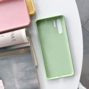 For Huawei P20 30 40 50 Pro Cell Phone Case Liquid Silicone Phone Cover Soft Microfiber Cloth Cushion Back Cover Cases thumbnail-5