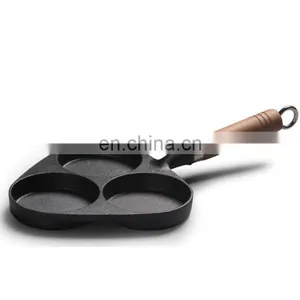 Egg Frying Cooker Egg Mini Frying Pan 4 Hole Fried Egg Burger Pan Non-stick thumbnail-1