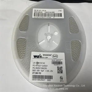 0805X106K250CT Walsin Multilayer Ceramic Capacitors MLCC - SMD/SMT 0805 MLCC X5R 10 UF, +/- 10% 25 V T&R GP thumbnail-1