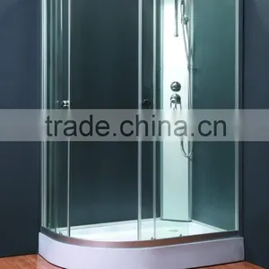 China Supplier ABS Tray Sliding Clear Glass Cheap Shower Enclosure thumbnail-1