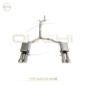 304 Stainless Steel Cat-Back Exhaust System for Audi A1/A6 A7 C8/ R8 V8 MK1 High Performance Exhaust Electronic Valve With Tips thumbnail-1
