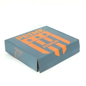 Wholesale Factory Direct Sales Custom Blue Box With Orange Logo for Shipping for Small Business thumbnail-1