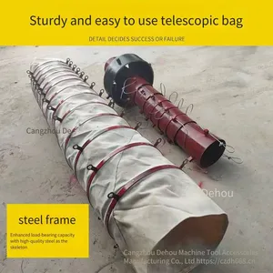Polyester Telescopic Cement Cloth Bag for Discharge Port, Canvas Telescopic Bag for Bulk Loader thumbnail-2