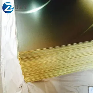 Copper Product 3mm Copper Sheet H62 C28000 Yellow Surface Brass Copper Plate Sheet thumbnail-3