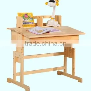Solid Wood Pine Wood Table Student Desks and Chairs thumbnail-4