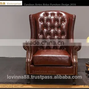 Lounge Single Sofa, Relax Leather Sofa, Swing Sofa, Read Book Sofa, Thinking Sofa thumbnail-1