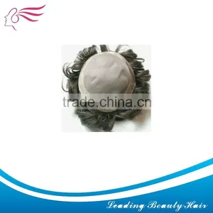 100% Human Hair Lace Top Toupee thumbnail-1